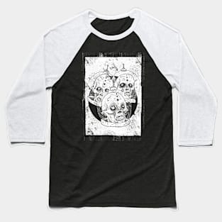 Astro Zombies (White print) Baseball T-Shirt